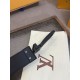 Premio Replica Cinture reversibile pelle sottile Louis Vuitton da 35mm Nero Imitazione Outlet Italia