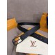 Premio Replica Cinture reversibile pelle sottile Louis Vuitton da 35mm Nero Imitazione Outlet Italia