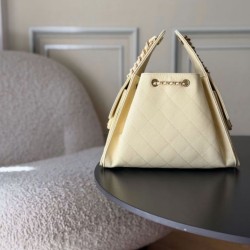 Premio Replica Borse a mano Chanel 25 piccola Hobo AS5293 Giallo Imitazione Outlet