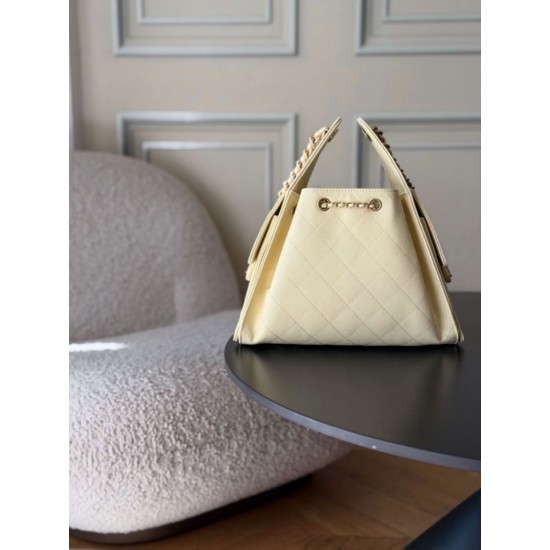Premio Replica Borse a mano Chanel 25 piccola Hobo AS5293 Giallo Imitazione Outlet