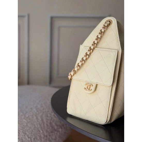 Premio Replica Borse a mano Chanel 25 piccola Hobo AS5293 Giallo Imitazione Outlet