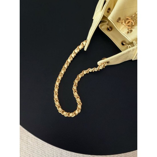Premio Replica Borse a mano Chanel 25 piccola Hobo AS5293 Giallo Imitazione Outlet