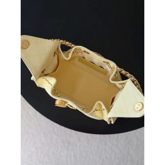Premio Replica Borse a mano Chanel 25 piccola Hobo AS5293 Giallo Imitazione Outlet