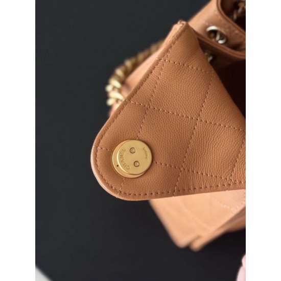 Premio Replica Borse a mano Chanel 25 piccola Hobo AS5293 Marrone Imitazione Outlet