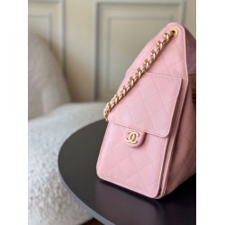 Premio Replica Borse a mano Chanel 25 piccola Hobo AS5293 Rosa Imitazione Outlet