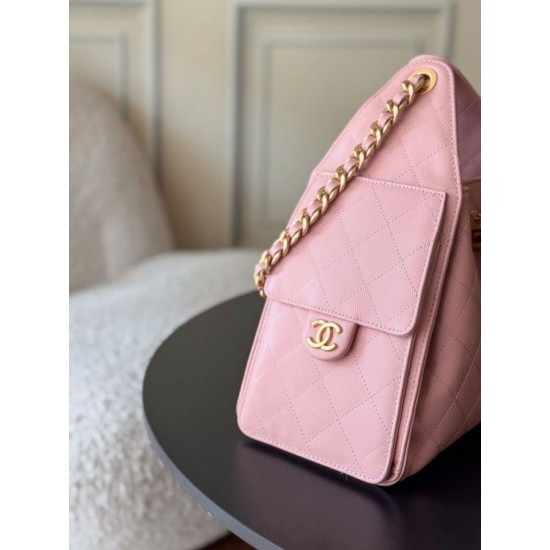 Premio Replica Borse a mano Chanel 25 piccola Hobo AS5293 Rosa Imitazione Outlet