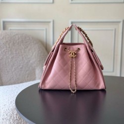 Premio Replica Borse a mano Chanel 25 piccola Hobo AS5293 Rosa Imitazione Outlet