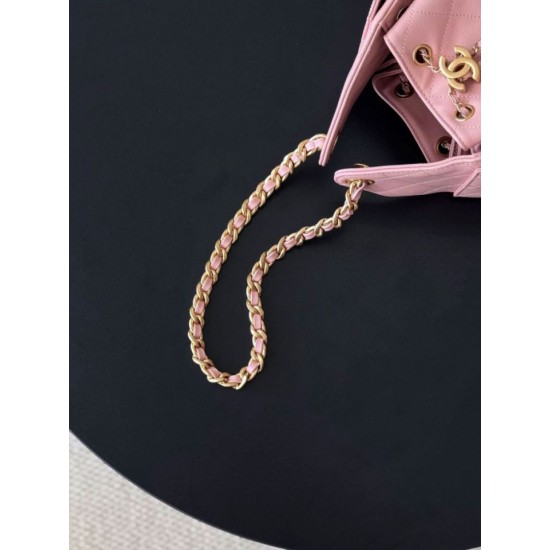 Premio Replica Borse a mano Chanel 25 piccola Hobo AS5293 Rosa Imitazione Outlet