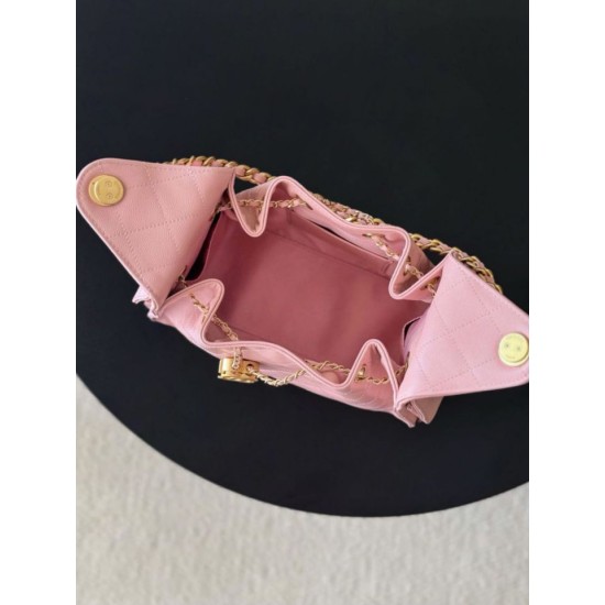 Premio Replica Borse a mano Chanel 25 piccola Hobo AS5293 Rosa Imitazione Outlet