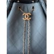 Premio Replica Borse a mano Chanel 25 piccola Hobo AS5293 azzurro Imitazione Outlet