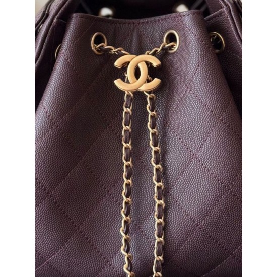 Premio Replica Borse a mano Chanel 25 piccola Hobo AS5293 Borgogna Imitazione Outlet