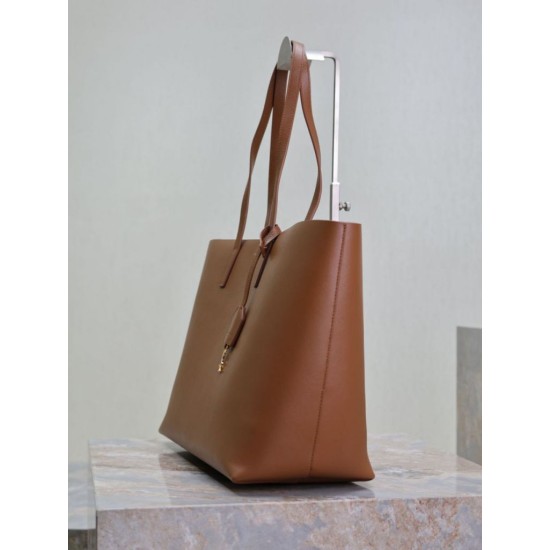 Premio Replica Borse Tote shopping YSL Saint Laurent East/West Caramello Imitazione Outlet