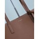Premio Replica Borse Tote shopping YSL Saint Laurent East/West Caramello Imitazione Outlet