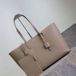 Premio Replica Borse Tote shopping YSL Saint Laurent East/West albicocca Imitazione Outlet