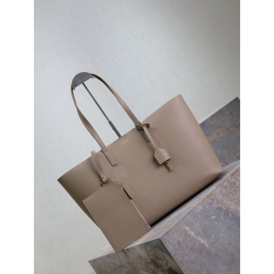 Premio Replica Borse Tote shopping YSL Saint Laurent East/West albicocca Imitazione Outlet