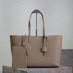 Premio Replica Borse Tote shopping YSL Saint Laurent East/West albicocca Imitazione Outlet