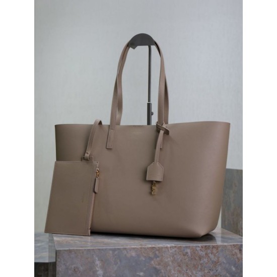 Premio Replica Borse Tote shopping YSL Saint Laurent East/West albicocca Imitazione Outlet