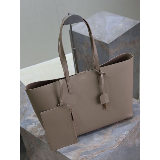 Premio Replica Borse Tote shopping YSL Saint Laurent East/West albicocca Imitazione Outlet