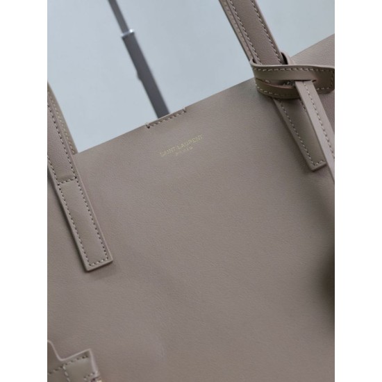 Premio Replica Borse Tote shopping YSL Saint Laurent East/West albicocca Imitazione Outlet