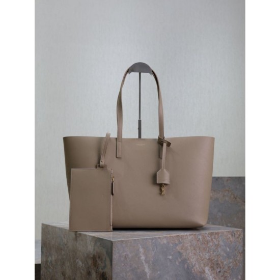Premio Replica Borse Tote shopping YSL Saint Laurent East/West albicocca Imitazione Outlet