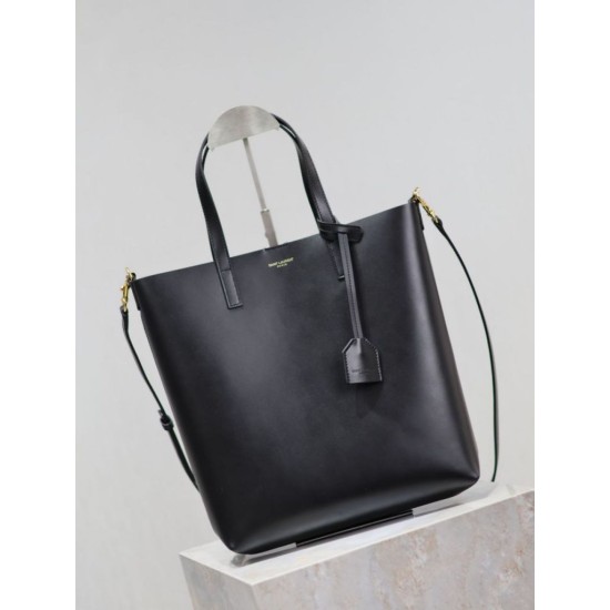 Premio Replica Borsa shopping Tote YSL Saint Laurent Toy North/South verticale Nero Imitazione Outlet