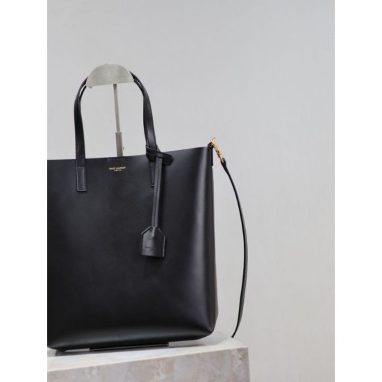 Premio Replica Borsa shopping Tote YSL Saint Laurent Toy North/South verticale Nero Imitazione Outlet