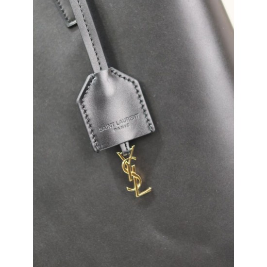 Premio Replica Borsa shopping Tote YSL Saint Laurent Toy North/South verticale Nero Imitazione Outlet