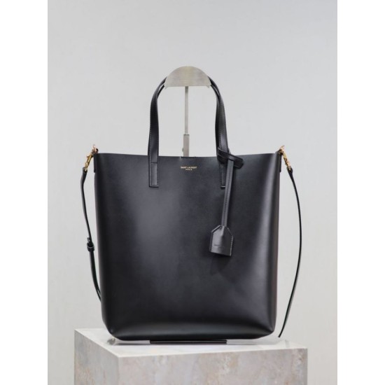 Premio Replica Borsa shopping Tote YSL Saint Laurent Toy North/South verticale Nero Imitazione Outlet