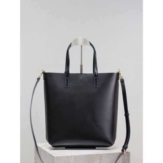 Premio Replica Borsa shopping Tote YSL Saint Laurent Toy North/South verticale Nero Imitazione Outlet