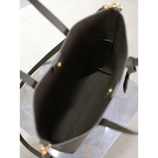 Premio Replica Borsa shopping Tote YSL Saint Laurent Toy North/South verticale Verde scuro Imitazione Outlet