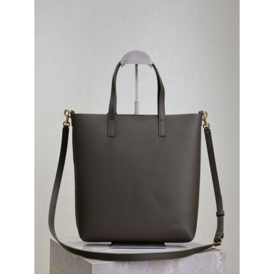 Premio Replica Borsa shopping Tote YSL Saint Laurent Toy North/South verticale Verde scuro Imitazione Outlet