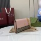 Premio Replica Portafoglio Gucci GG Marmont bicolore con catena 546585 marrone/Rosa Imitazione Outlet