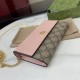 Premio Replica Portafoglio Gucci GG Marmont bicolore con catena 546585 marrone/Rosa Imitazione Outlet