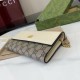 Premio Replica Portafoglio Gucci GG Marmont bicolore con catena 546585 marrone/Bianco Imitazione Outlet