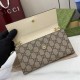 Premio Replica Portafoglio Gucci GG Marmont bicolore con catena 546585 marrone/Bianco Imitazione Outlet