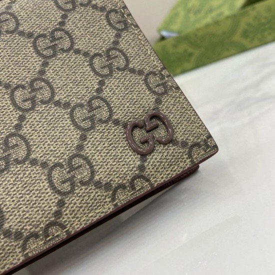 Premio Replica Portafoglio bi-fold Gucci Ophidia 768243 Marrone Imitazione Outlet