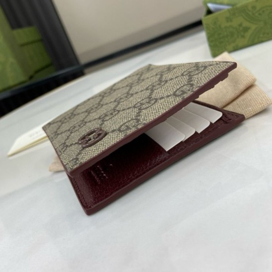Premio Replica Portafoglio bi-fold Gucci Ophidia 768243 Marrone Imitazione Outlet