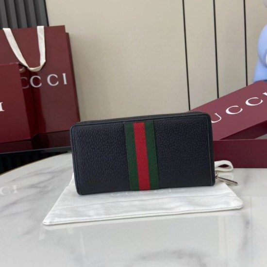 Premio Replica Portafoglio Gucci Ophidia con cerniera 838694 Nero Imitazione Outlet