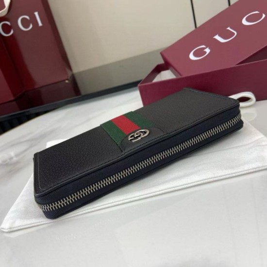 Premio Replica Portafoglio Gucci Ophidia con cerniera 838694 Nero Imitazione Outlet