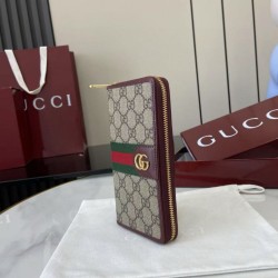 Premio Replica Portafoglio Gucci Ophidia con cerniera 838619 Borgogna Imitazione Outlet