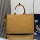 Premio Replica Borse tote Prada Jardinière extra large in tela di cotone marrone Imitazione Outlet