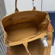 Premio Replica Borse tote Prada Jardinière extra large in tela di cotone marrone Imitazione Outlet