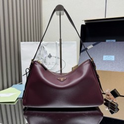 Premio Replica Borsa a tracolla Prada Aimée media bordeaux Imitazione Outlet