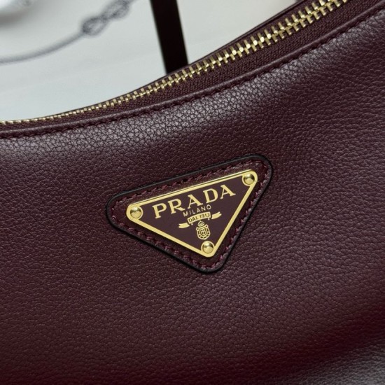 Premio Replica Borsa a tracolla Prada Aimée media bordeaux Imitazione Outlet