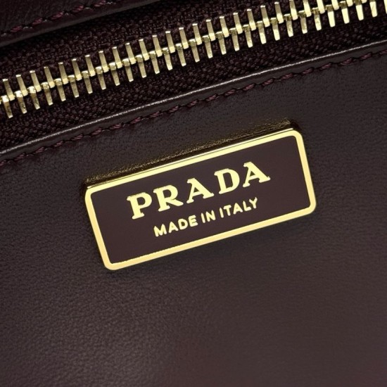 Premio Replica Borsa a tracolla Prada Aimée media bordeaux Imitazione Outlet