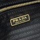 Premio Replica Borsa a tracolla Prada Re-Nylon Demi-Lune 1BH222 nera Imitazione Outlet