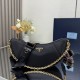 Premio Replica Borsa a tracolla Prada Re-Nylon Demi-Lune 1BH222 nera Imitazione Outlet
