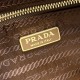 Premio Replica Borsa a tracolla Prada Re-Nylon Demi-Lune 1BH222 marrone Imitazione Outlet