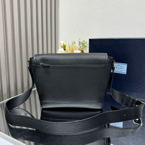 Premio Replica Borsa a tracolla Prada messenger 2VD069 Nero Imitazione Outlet