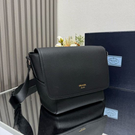 Premio Replica Borsa a tracolla Prada messenger 2VD069 Nero Imitazione Outlet